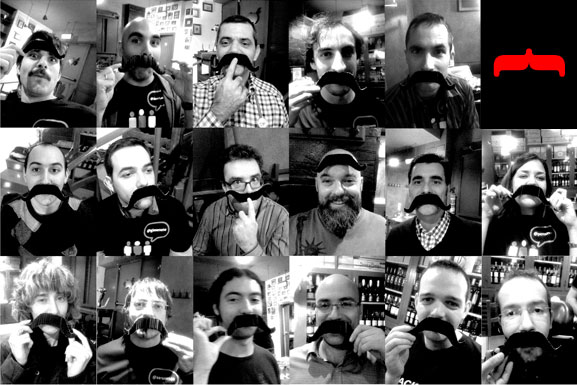 Bigotudos en la cena Movember 2011